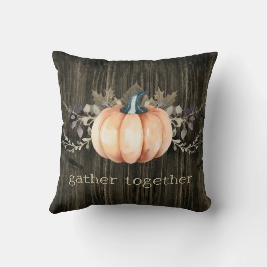 Watercolor Pumpkin クッション (裏面)