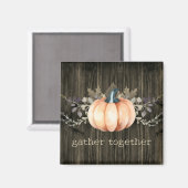 Watercolor Pumpkin マグネット (正面/裏面)