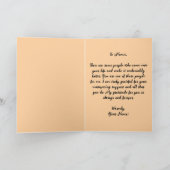 Watercolor Pumpkin and Autumn Leaves Thanksgiving カード (内部)