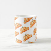 Watercolor Pumpkin Autumn Pattern コーヒーマグカップ (中央)