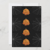 Watercolor Pumpkin Halloween Party Invitation (裏面)