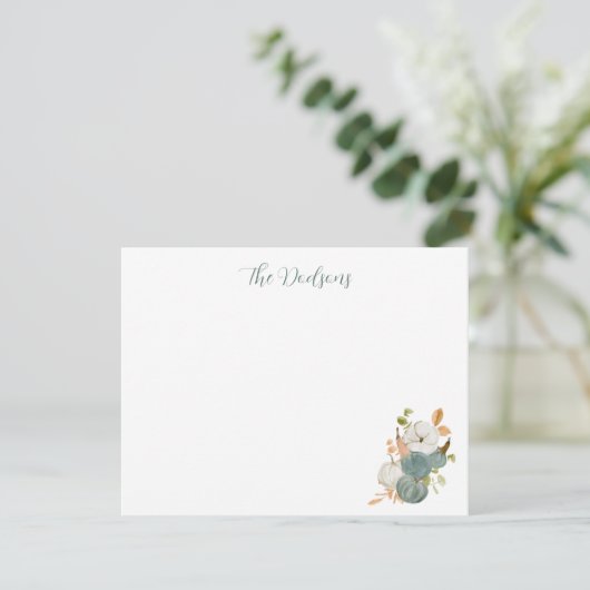 Watercolor Pumpkin Notecards (スタンド正面)