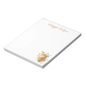 Watercolor Pumpkin Notepad ノートパッド (回転)