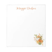 Watercolor Pumpkin Notepad ノートパッド (正面)