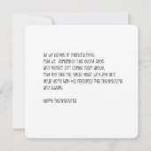 Watercolor pumpkin thanksgiving card  カード (裏面)