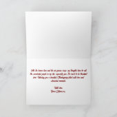 Watercolor Pumpkins Autumn Foliage Thanksgiving  カード (内部)