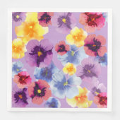 Watercolor Purple Flora Pattern Boho Garden Party (正面)