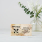Watercolor QR Code Minimalist Professional 名刺 (スタンド正面)