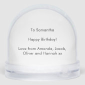 Watercolor Rainbow Heart Personalized Birthday (裏面)