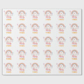Watercolor Rainbow Party ラッピングペーパー (フラット)