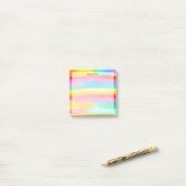 Watercolor Rainbow Stripes ポストイット (デスク上)