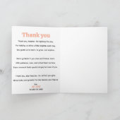 Watercolor Rainbow Teacher  カード (内部)