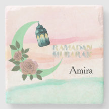 Watercolor Ramadan – Crescent Moon 