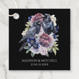 Watercolor Ravens Gothic Purple Floral フェイバータグ