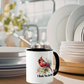 Watercolor Red Cardinal '' Are Near'' personalize マグカップ