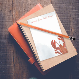 Watercolor Red Lobster Personalized ポストイット