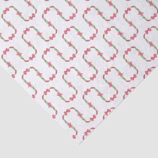 Watercolor Red Polka Dot Bow Christmas 薄葉紙 (詳細)