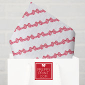 Watercolor Red Polka Dot Bow Christmas 薄葉紙