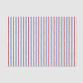 Watercolor Red White and Blue Stripes 薄葉紙 (正面)