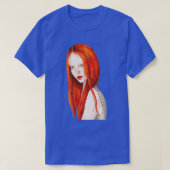 Watercolor Redhead Tシャツ (デザイン正面)