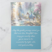 Watercolor River Horsewoman Forest Light カード (内部)