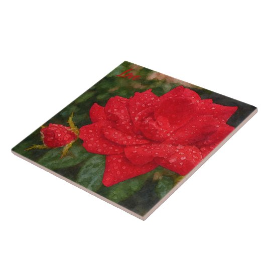 Watercolor Rose タイル (側面)