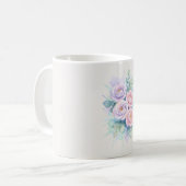 Watercolor Rose Garden Mother’s Day  コーヒーマグカップ (正面左)