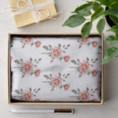 Watercolor Roses Botanical Pattern Tissue paper 薄葉紙 (ギフト)