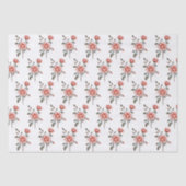 Watercolor Roses Botanical Pattern Tissue paper 薄葉紙 (正面)