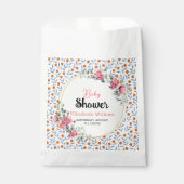 Watercolor Roses & Eucalyptus Baby Shower フェイバーバッグ (正面)