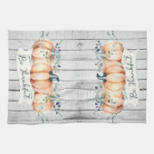 Watercolor Rustic Pumpkins キッチンタオル (横)