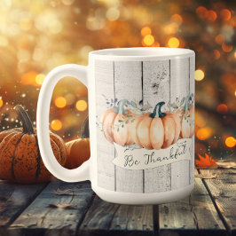 Watercolor Rustic Pumpkins コーヒーマグカップ