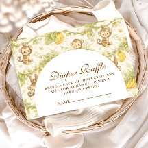 Watercolor Safari Animals Diapper Raffle