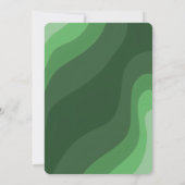 Watercolor Safari Animals Wild One First Birthday  招待状 (裏面)