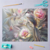 Watercolor Safari Birds Floral Ephemera Decoupage  薄葉紙 (クラフト)