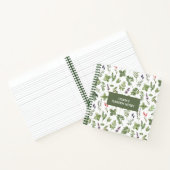 Watercolor Sage Green Botanical Garden Notes ノートブック (内部)