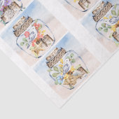 Watercolor Sandpipers Florals Seashells Decoupage  薄葉紙 (詳細)