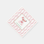 Watercolor Santa Christmas Cocktail Party スタンダードカクテルナプキン (角)