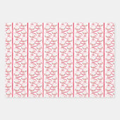 Watercolor Santa Christmas Cocktail Party ラッピングペーパーシート (正面3)