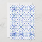 Watercolor Santorini Destination Greece Wedding 招待状 (裏面)