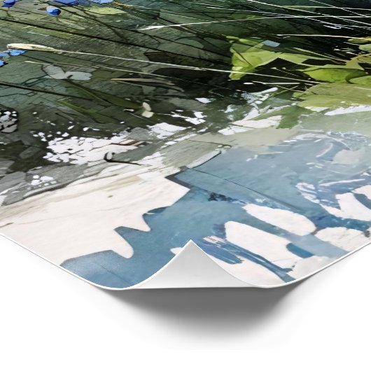 Watercolor Schnauzer ポスター (コーナー)