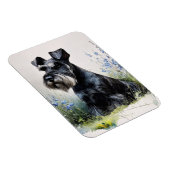 Watercolor Schnauzer Flexible マグネット (右側)
