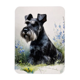 Watercolor Schnauzer Flexible マグネット