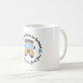 Watercolor School Bus Mug コーヒーマグカップ (正面右)