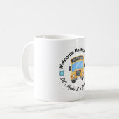 Watercolor School Bus Mug コーヒーマグカップ (正面左)