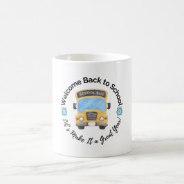 Watercolor School Bus Mug コーヒーマグカップ