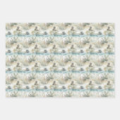 Watercolor Seals Coastal ラッピングペーパーシート (正面)