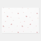 watercolor seamless pattern featuring numerous sof ラッピングペーパーシート (正面)