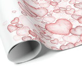 watercolor seamless pattern featuring numerous sof ラッピングペーパー (ロールコーナー)