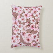 Watercolor seamless pattern made of cherry blossom アクセントクッション (裏面(縦))